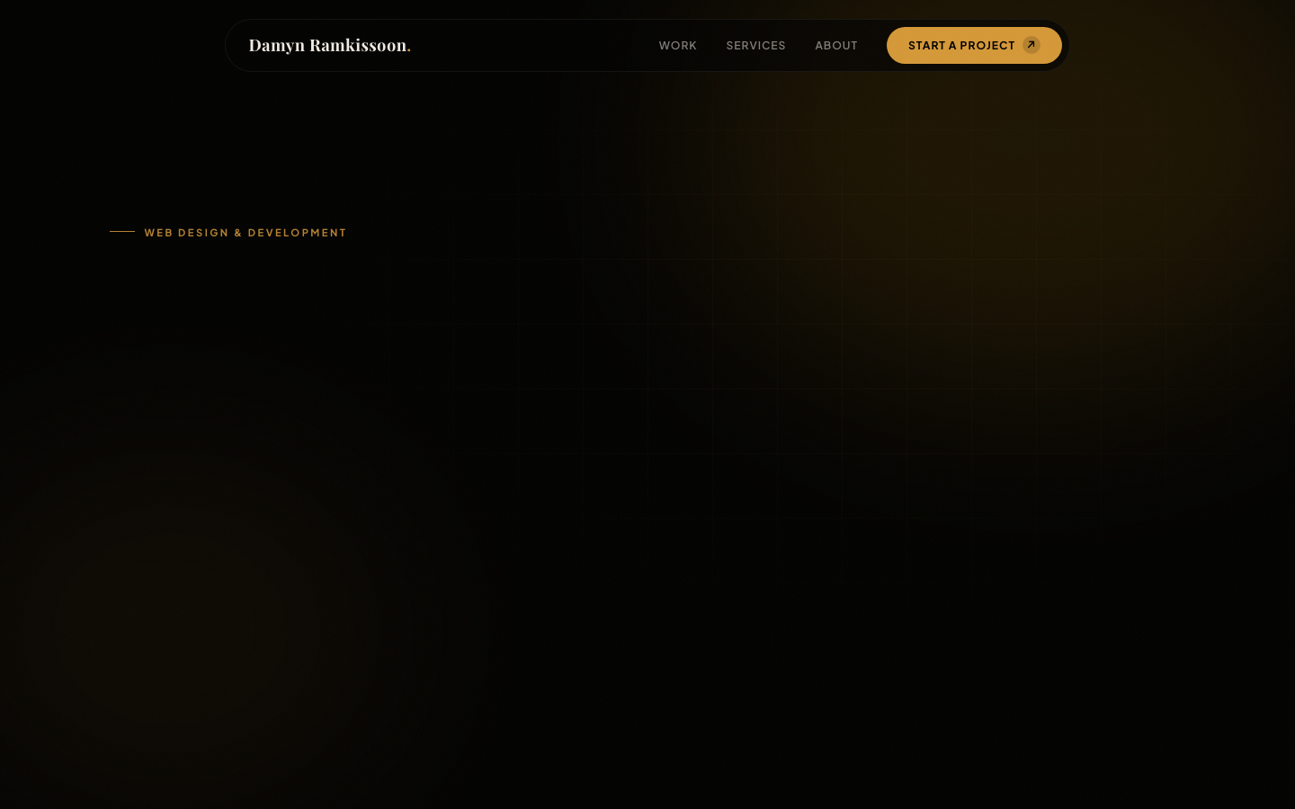 LMTLSS portfolio — live site homepage